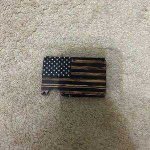 American Flag Metal Wallet
